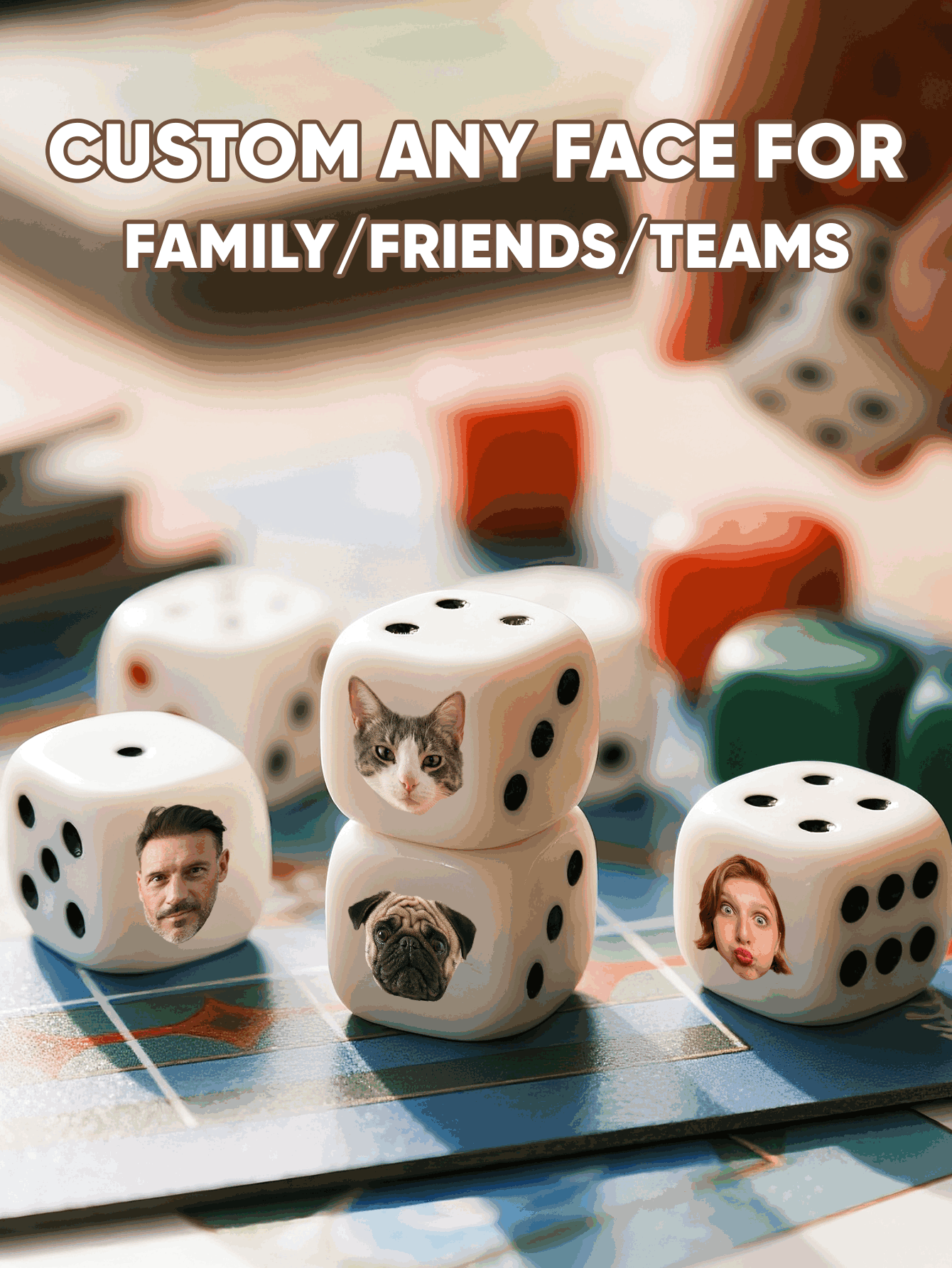 Dadi Personalizzati con Volti, - Party Family Games recensione e prezzo