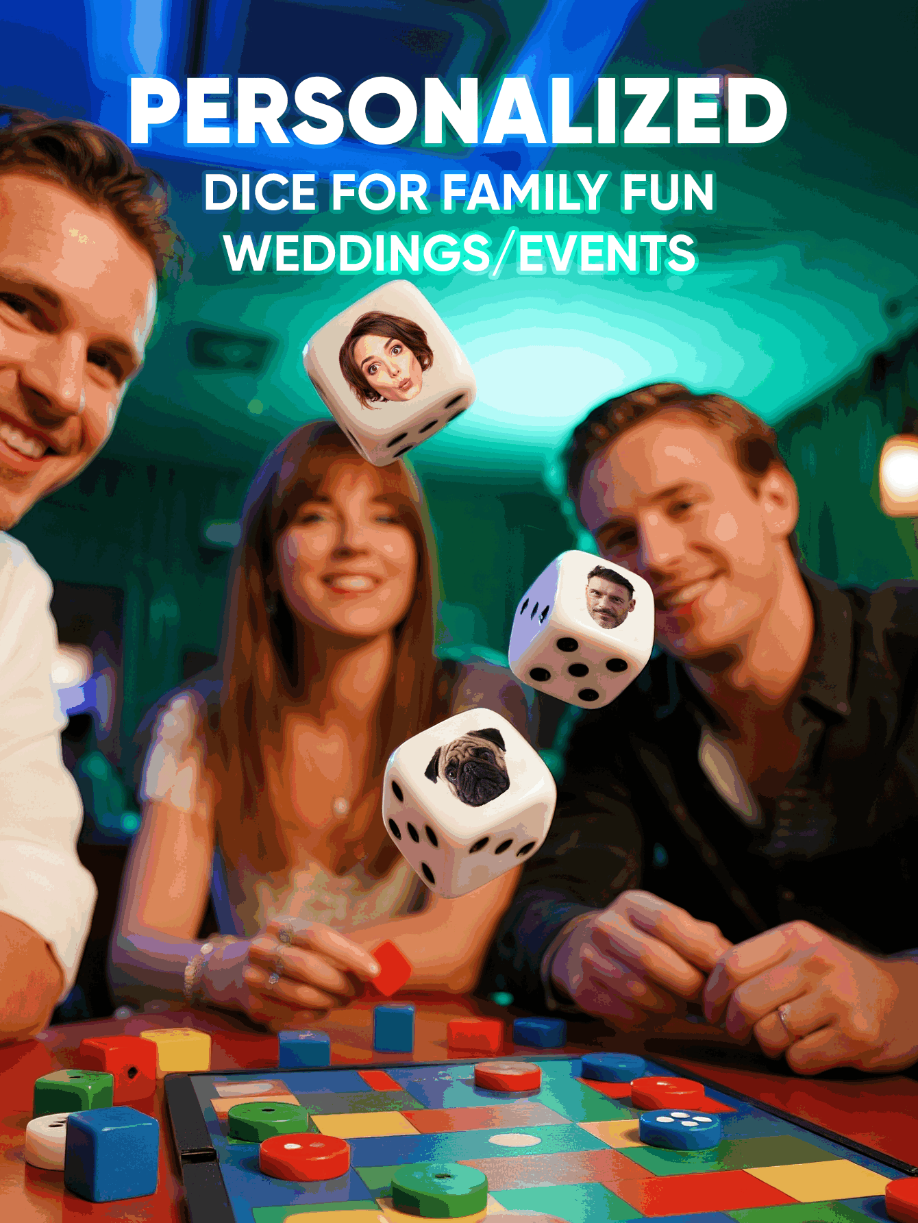 Dadi Personalizzati con Volti, - Party Family Games recensione e prezzo