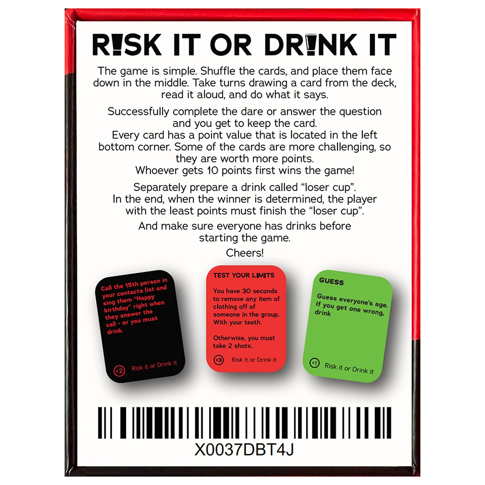 Risk It Or Drink It Divertente - Party Games Questions For Adults recensione e prezzo