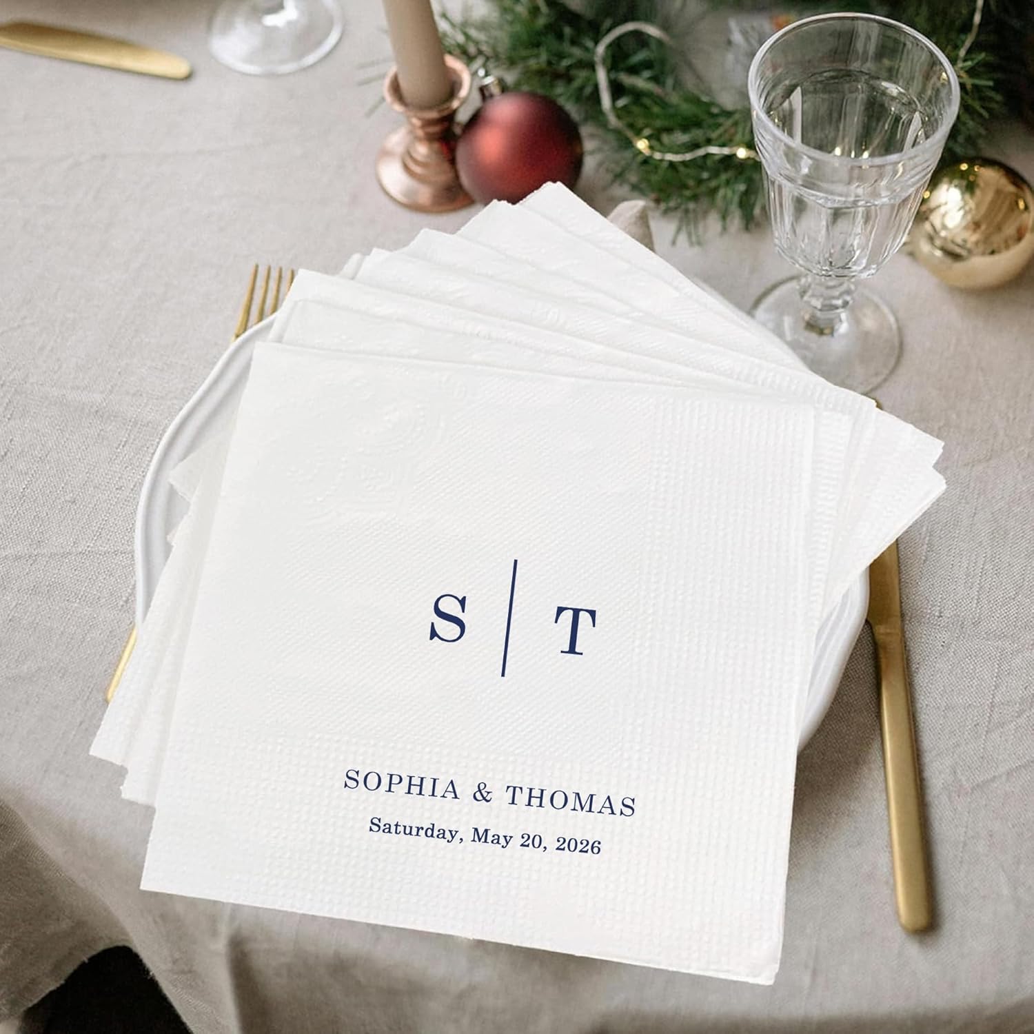 50 Tovaglioli Personalizzati p - Party Games At Christmas recensione e prezzo